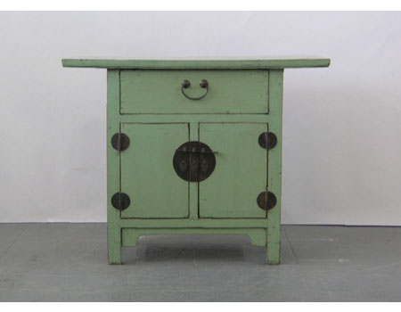 A Chinese small country-style light table cabinet