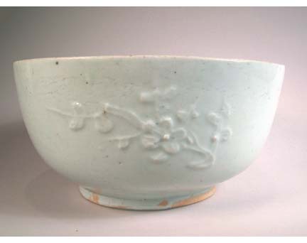A Large Ming Dynasty White Glazed Bowl