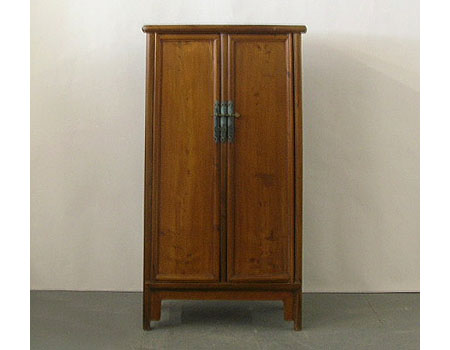 A small Ming-style round-corner cabinet with splayed legs, Miantiaogui